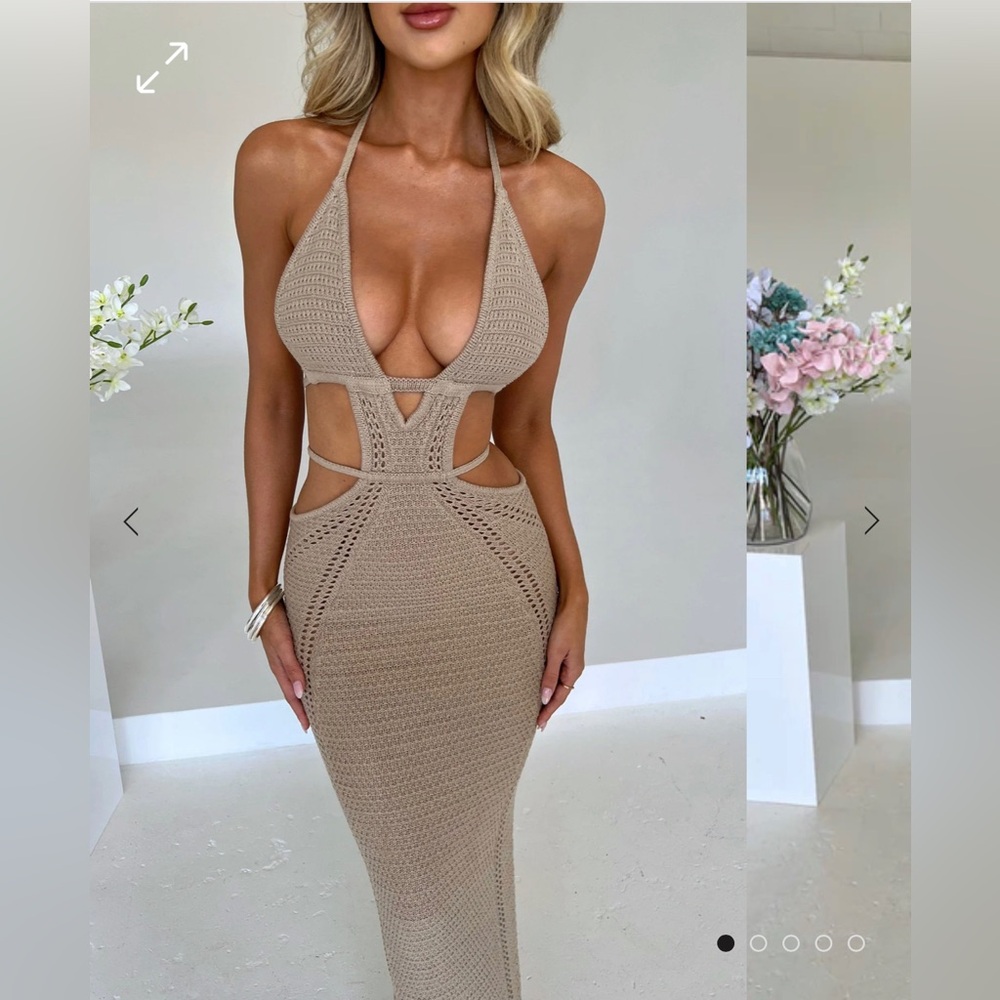 Arabella Maxi Dress- Beige
